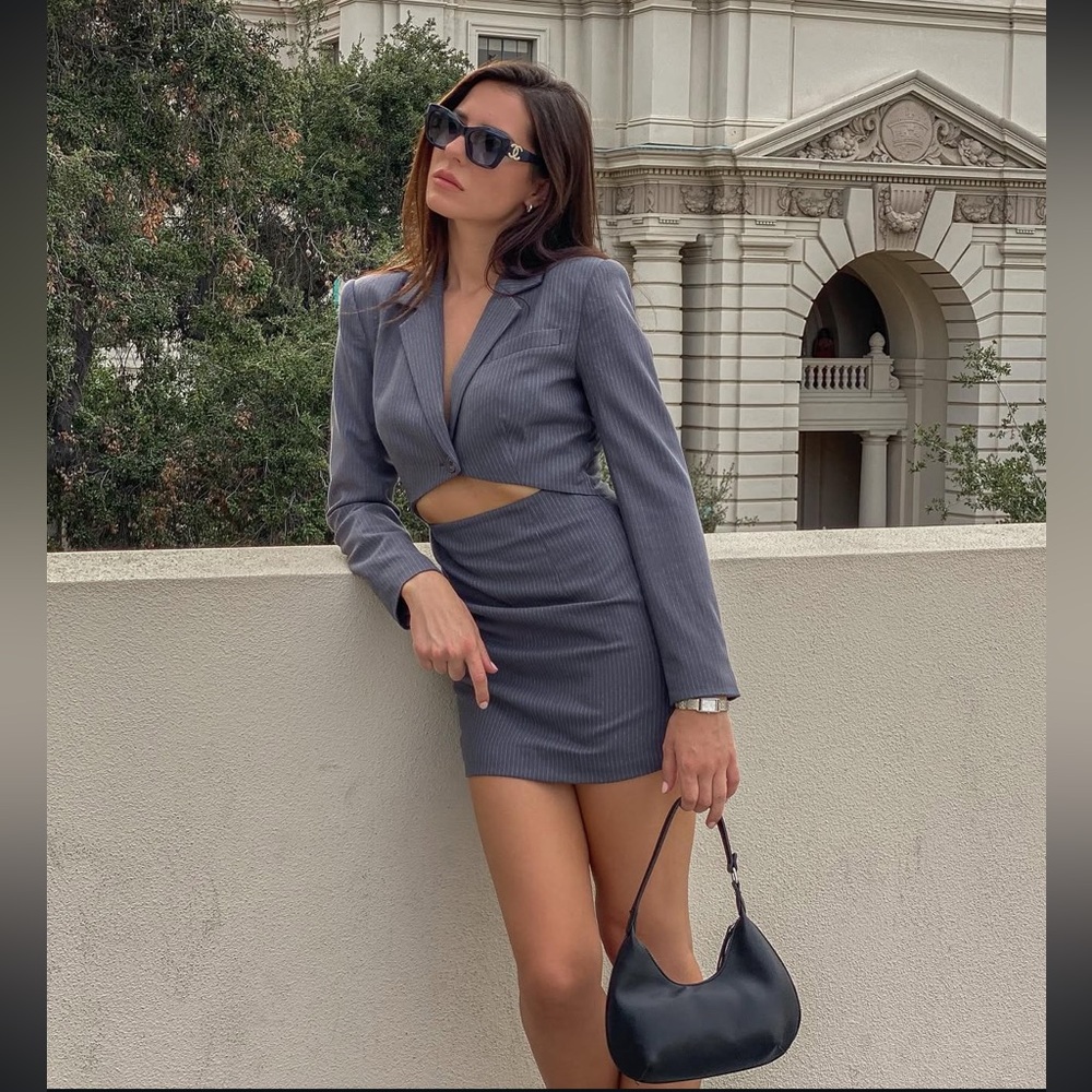 NWT Revolve L’Academie Jolene Dress in Grey